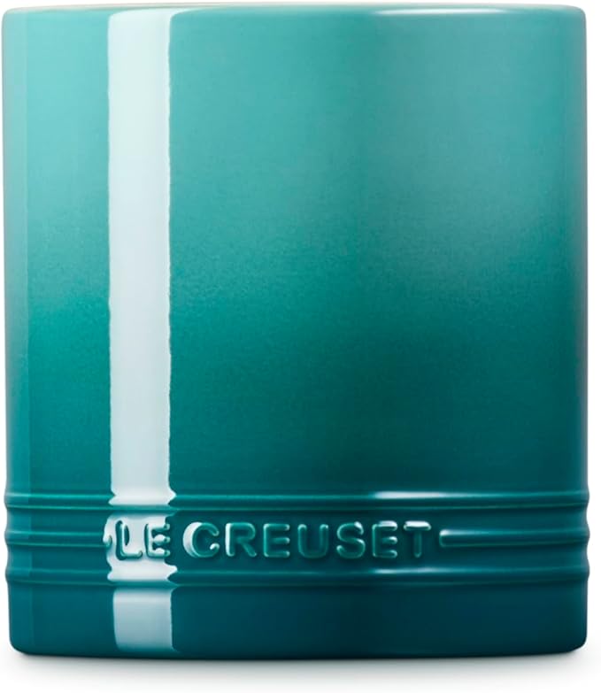 Le Creuset Stoneware Signature Straight Wall Utensil Crock, 1 qt., Riviera