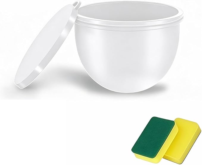 Kitchen Silicone Bowl Insert – Upgraded Non-Slip Silicone Mixer Bowl Liner for Tilt-Head 5 Qt Stand Mixers with Lid, Dishwasher & Microwave Compatible (white)