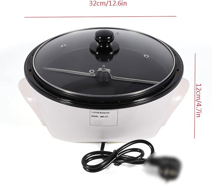 3.3lb Coffee Bean Roasting Baking Machine, Electric Coffee Roaster Nut Peanut Cashew Baking Machine Home Cafe DIY Kitchen Tool For Cafes Club Home Use Bean Baker 1200W