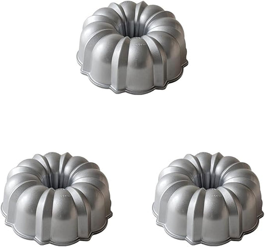 Nordic Ware Original Bundt, 12-Cup, Silver (Pack of 3)