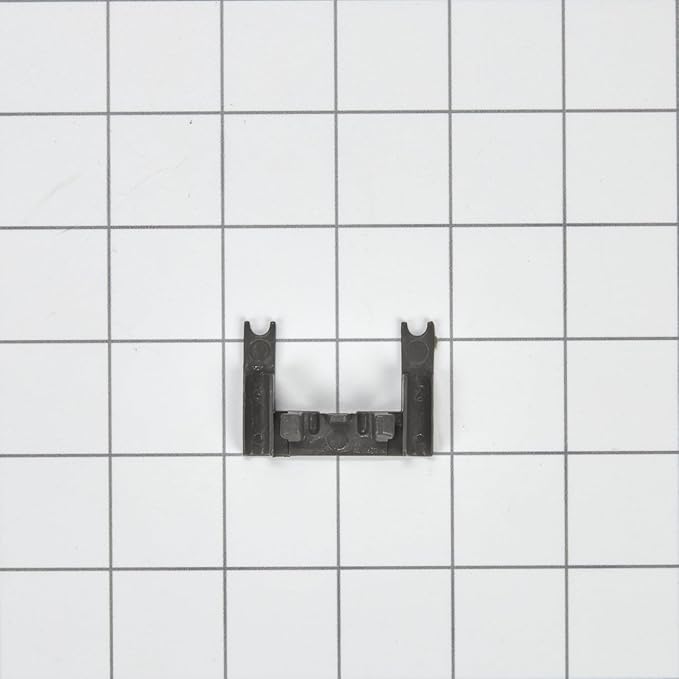 Whirlpool WPW10250160 OEM Dishwasher Upper Dishrack Stop Clip, Black