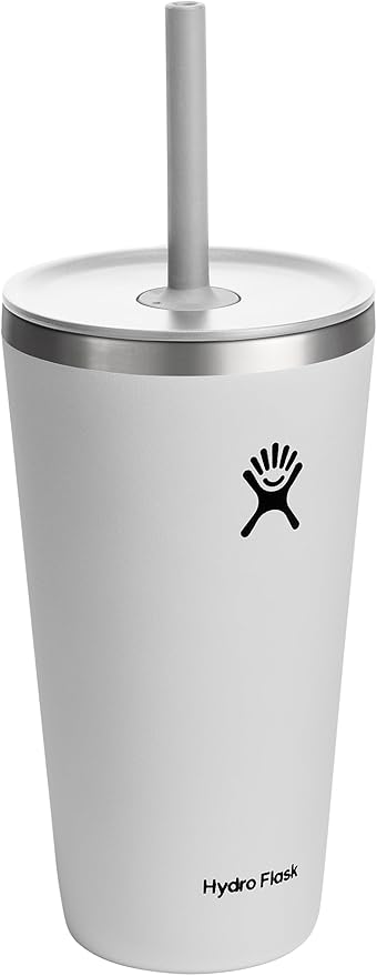 28 OZ All Around Tumbler Straw LID White