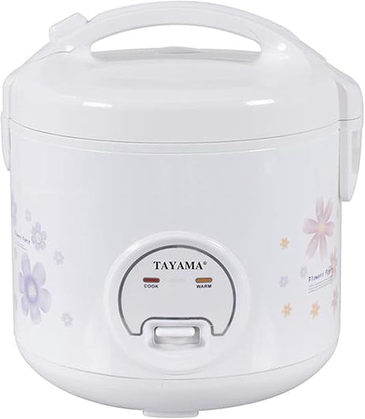 TAYAMA Automatic Rice Cooker & Food Steamer 5 Cup, White (TRC-04RS)