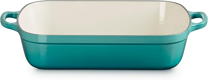 Le Creuset Enameled Cast Iron Signature Rectangular Roaster, 5.25 qt. (11.7" x 16.8"), Riviera