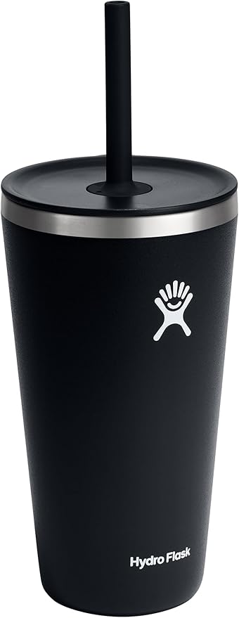 28 OZ All Around Tumbler Straw LID Black