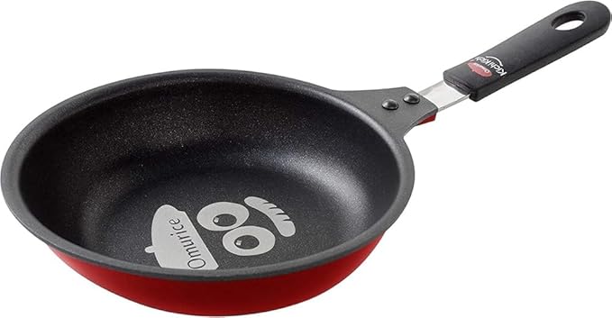 Ernest A-77663 Frying Pan, Supervised by a Well-established Western Restaurant Kichikichi, Easy to Make Omelettes (Deep and Long Tip, Egg Shape), Recipe Included (IH Fluffy Omelet Frying Pan,