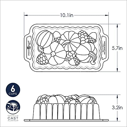 Nordic Ware Harvest Bounty Loaf Pan (Pack of 3)