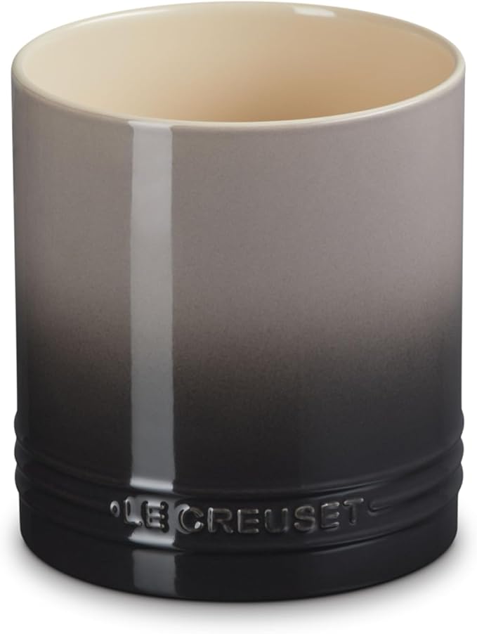 Le Creuset Stoneware Signature Straight Wall Utensil Crock, 1 qt., Oyster