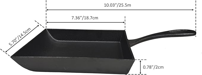 HAWOK Japanese Omelette Pan Cast Iron Rectangle Egg Pan tomagoyaki pan rolled eggs pre-seasoned