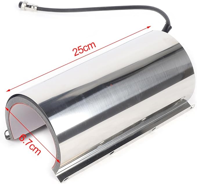 Tumbler Heat Press Attachment, 110V Attachment Heating Transfer Sublimation Mug Cup for Heat Press Machine, Replacement Heating Element for 20 oz Cup Baking Machine, 4-pin Female Plug