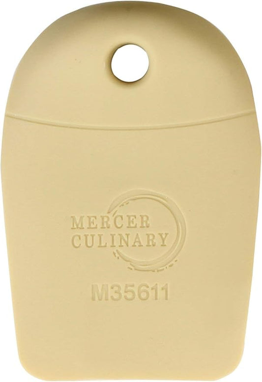 Mercer Culinary Silicone Plain Edge Plating Wedge, Light Yellow