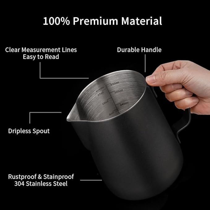 22 PCS Espresso Accessories Kit，53mm Coffee Tamper Set ，Barista Kit - with Frothing Pitcher WDT Tool Stirrer Tamper Mat Coffee Stencils Latte Art Pen Fits for54mm Portafilters