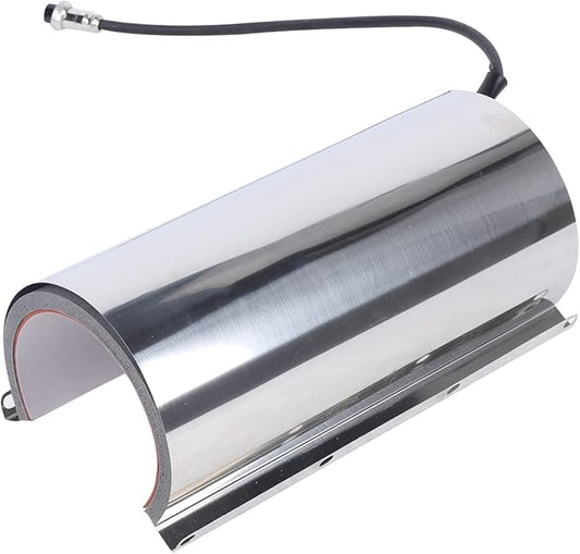 Tumbler Heat Press Attachment for 20oz Mugs, 500W Silicone Stainless Steel Heat Transfer Accessory with 4-Pin Female Plug, Replacement Heating Element for 2.68-2.95in Cup Baking Machine, 2.6 * 9.84in