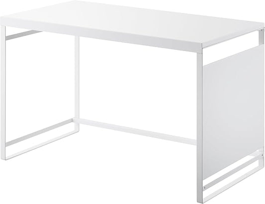YAMAZAKI Home Kitchen Appliance Rack, Microwave Stand With Steel Side Panel, Adjustable Shelves, Hooks & Storage For Countertops, Small Kitchen Organizer, Modern Minimal Design - Steel