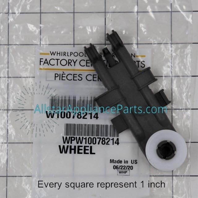 WPW10078214 Dishwasher Dishrack Roller