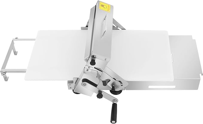 Folding Dough Sheeter, 32.68 x 18.9In Manual Dough Sheeter, 0-25mm Adjustable Thickness Stainless Steel Dough Machine for Baking Pastries and Bread, Pizza, Croissants, Pastry