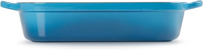 Le Creuset Enameled Cast Iron Signature Rectangular Roaster, 5.25 qt. (11.7" x 16.8"), Marseille