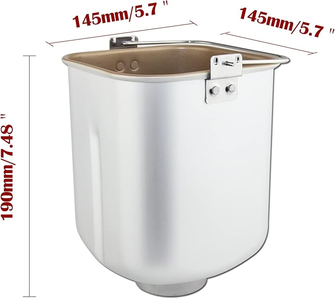 Bread Plate Household Baking Bucket Bread Machine Plate Bread Baking Pan Bread Machine Parts (square)