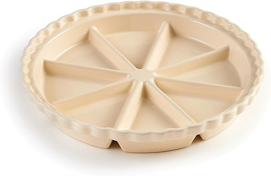 King Arthur Baking Company Ceramic Scone Pan, Ceramic, Distributes Heat Evenly, Makes 8 Uniform Scones