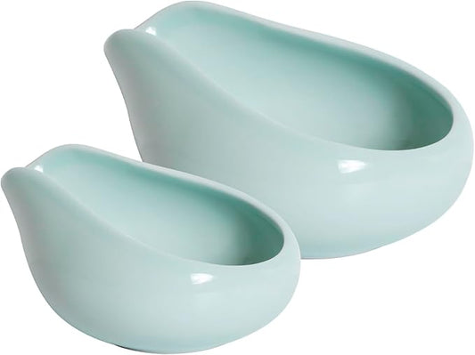 Loveramics 2-Pack Coffee Bean Dosing Cups by James Hoffmann, 30g-60g Capacity (Celadon Blue)
