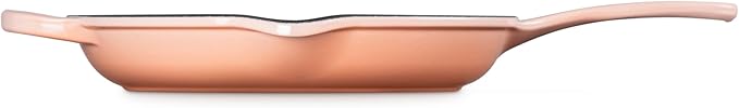 Le Creuset Enameled Cast Iron Signature Iron Handle Skillet, 10.25", Peche