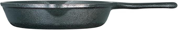 Lodge Seasoned Cast Iron Skillet - PFAS-Free, Non-Toxic Cookware - Use with an Oven, Stove, Grill, or Campfire - Naturally Non-Stick & Oven Safe - 6.5 Inches