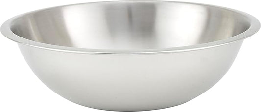 Winco Heavy-Duty Mixing Bowl, 5-Quart, Stainless Steel, Medium