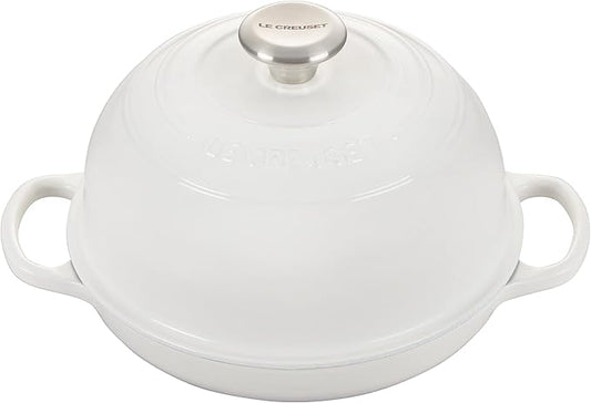 Le Creuset Enameled Cast Iron Signature Round Bread Oven, 9.5 inch, White