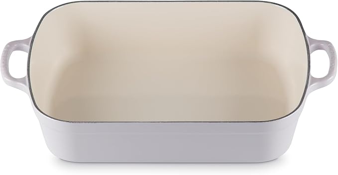 Le Creuset Enameled Cast Iron Signature Rectangular Roaster, 5.25 qt. (11.7" x 16.8"), Shallot