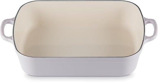 Le Creuset Enameled Cast Iron Signature Rectangular Roaster, 5.25 qt. (11.7" x 16.8"), Shallot
