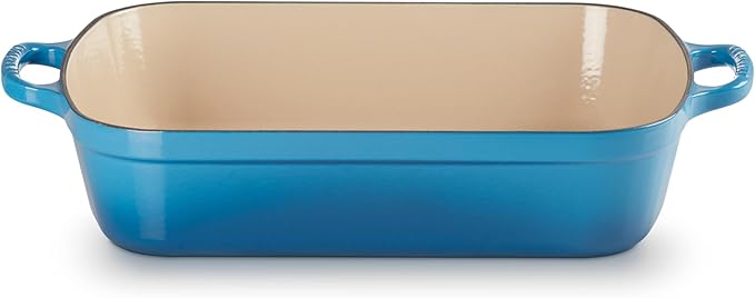 Le Creuset Enameled Cast Iron Signature Rectangular Roaster, 5.25 qt. (11.7" x 16.8"), Marseille