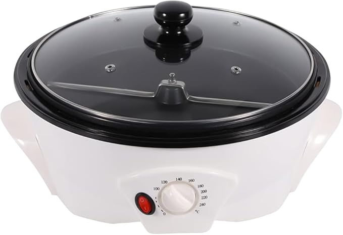 Household Coffee Bean Roasting Baking Machine,110v 800w Electric Roaster, Honeycomb Pot Bottom/Different Temperatures (32-464℉), For Beginners And Coffee Enthusiasts,Capacity 500g/1.1lbs.