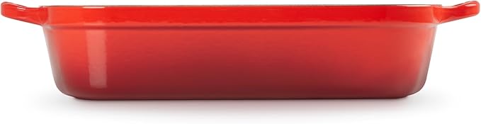Le Creuset Enameled Cast Iron Signature Rectangular Roaster, 5.25 qt. (11.7" x 16.8"), Cerise