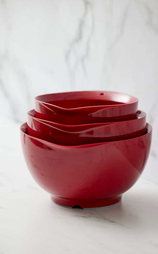 Rosti Precision Craft Mixing Bowl Set 3 Pcs Elevate Your Culinary Experience Stylish Nesting Bowls for Effortless Cooking and Baking