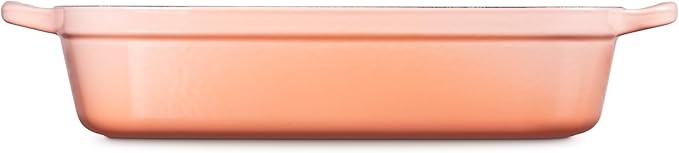 Le Creuset Enameled Cast Iron Signature Rectangular Roaster, 5.25 qt. (11.7" x 16.8"), Peche