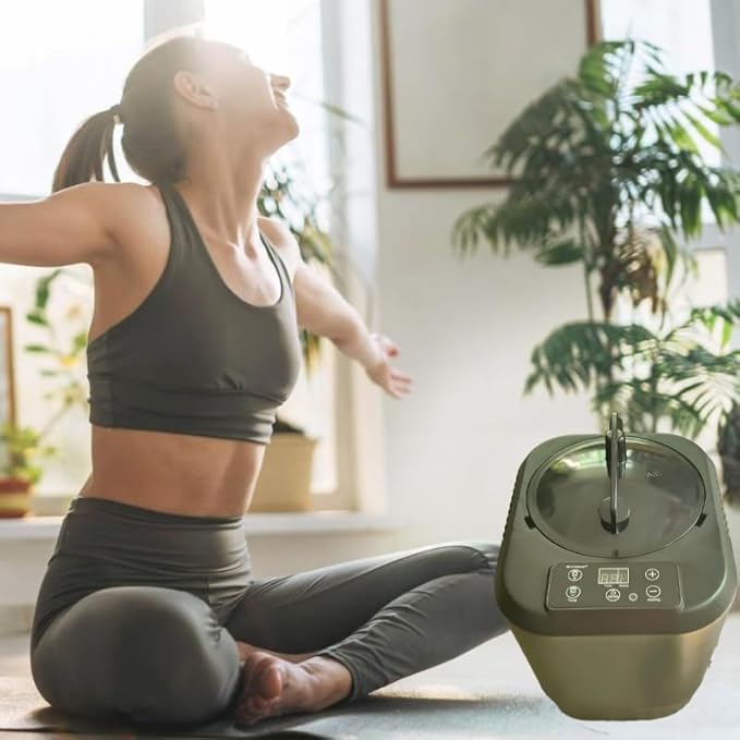 5L Sauna Steamer with Larger Volume and More Steam Output, Fcc Certified 5L & 2000W Steam Generator, Sauna Steamer Machine with Remote Control, Portable Sauna Steamer, Black