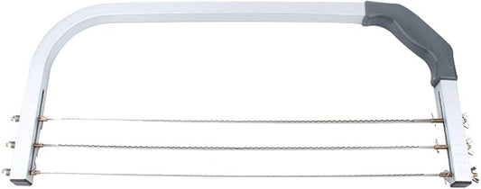 Qiilu Adjustable Cake Leveler, Bright White Adjustable Wire Cake Cutter Leveler Stainless Steel Baking Tools
