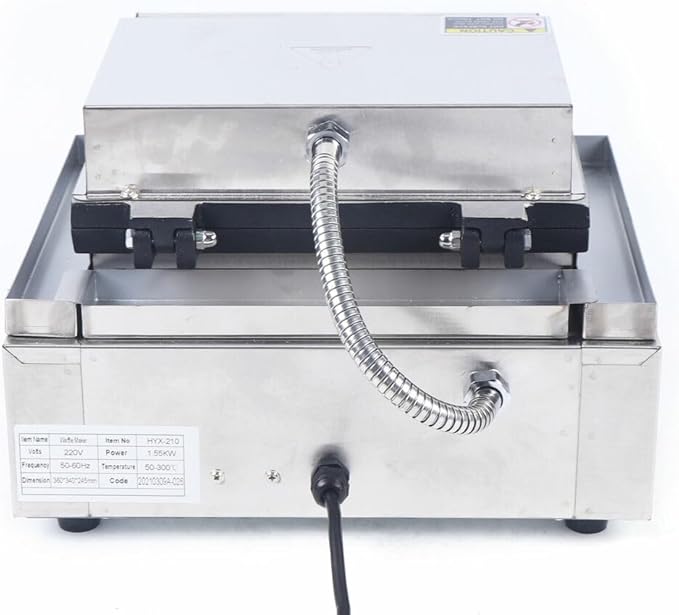 Commercial Non-Stick Waffle Donut Machine Plum Flower 5 Holes Double-Sided 1500W Electric Doughnut Maker For Baking Delicious Donuts （Mini Donut Size）