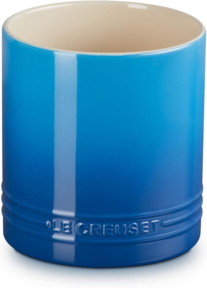 Le Creuset Stoneware Signature Straight Wall Utensil Crock, 1 qt., Marseille