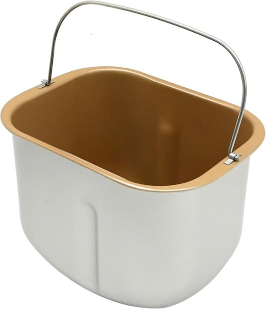 Bread Machine Baking Bucket (Rectangle), Bread Plate Household, Bread Baking Pan, 7.7" D x 5.6" W x 6" H, Capacity 2LB