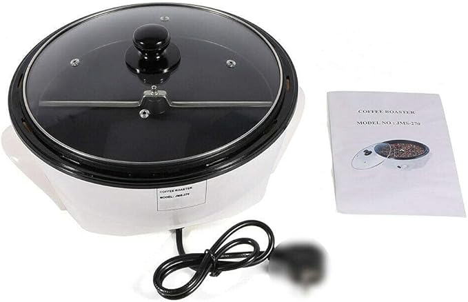 Gdrasuya10 Electric Coffee Roaster Machine, Household Coffee Bean Baker Roasting Baking Machine 1200W 1500G