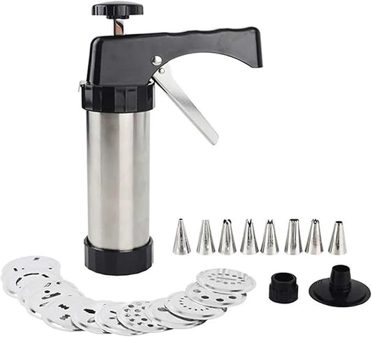 Stainless Steel Cookie Decorative Gun Biscuit Hand Pressing Machine Household DIY Baking Tools Kitchen Accessories
