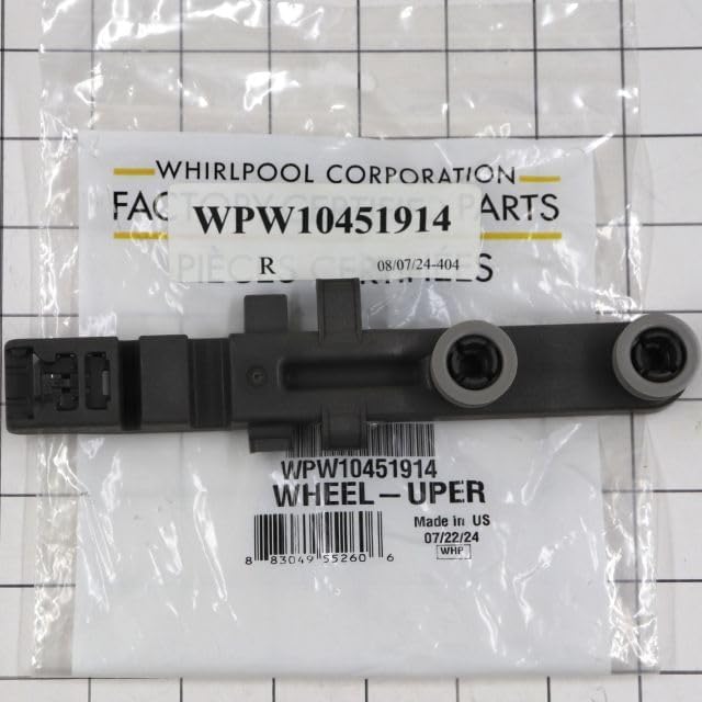 WPW10451914 Dishwasher Dishrack Roller and Adjuster