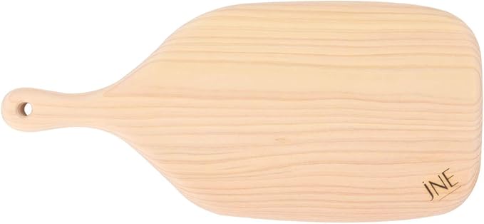Hinoki Cypress Reversible Wood Cutting Board, 17.2" x 8" x1", Chopping Board, Bread and Cheese Board, Serving Board, Solid Single Piece, No Joint, No Glue