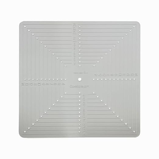 CAKESAFE Square Tier Ruler for Cake Decorating – Cake Centering and Dowel Placement Tool for Bakers