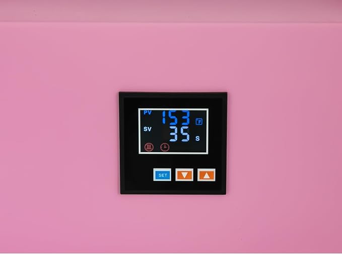 Tumbler Heat Press Machine, 110V 40Oz Mug Press Sublimation Machine with Temp and Time Adjustable - Double Cup Mats for Ceramic Mugs, Glass Cans Car Cups (Light Pink)
