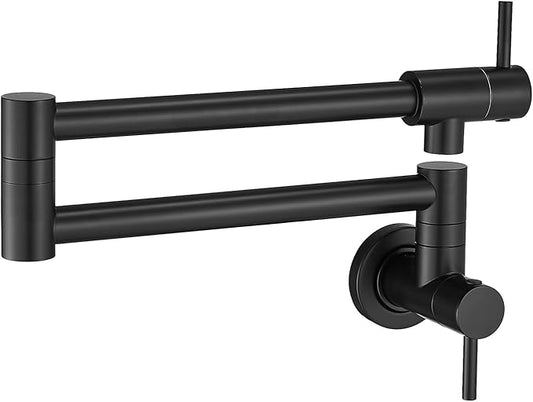 Pot Filler Faucet Matte Black Commercial Wall Mount Stove Faucet Wall Mount Pot Filler Facuet