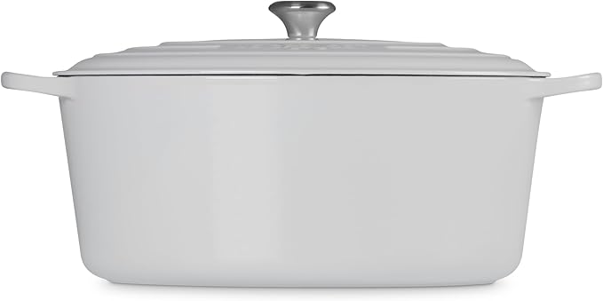 Le Creuset Enameled Cast Iron Signature Oval Dutch Oven, 15.5qt., White