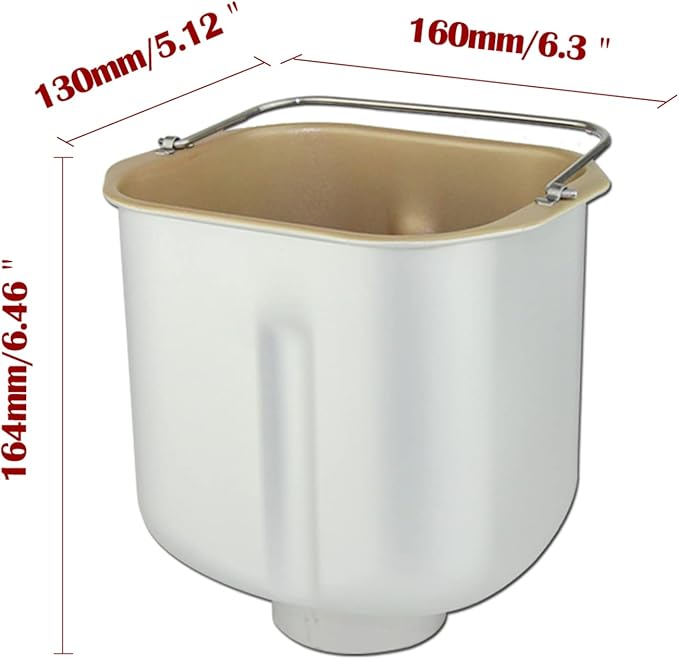 Bread Machine Baking Bucket Bread Plate Household Bread Baking Pan Bread Machine Parts (small capacity（1.5LB）)