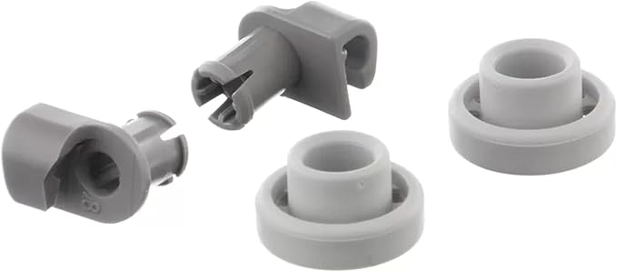 Bosch 00424717 Genuine OEM Upper Dishrack Roller Assembly (Gray) for Bosch Dishwashers